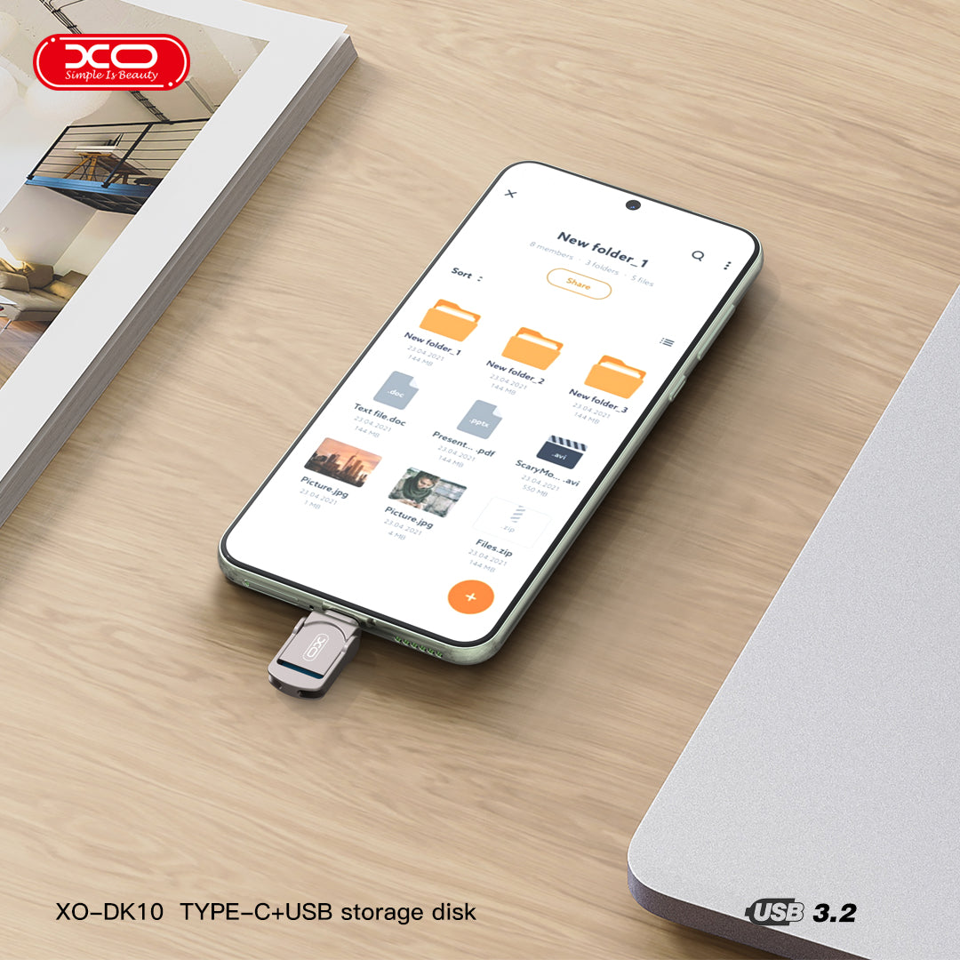 XO DK10 Μονάδα Αποθήκευσης Type-C 16G