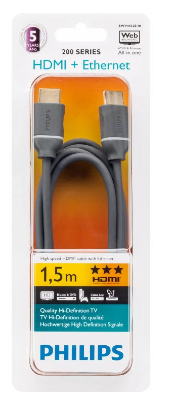 PHILIPS HDMI καλώδιο SWV4432S/10 Ether 1.5m