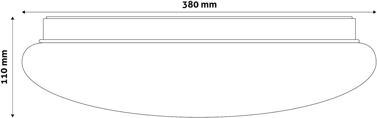 Avide LED Μοντέρνα Πλαφονιέρα Οροφής Cordelia 24W 380*110.0mm Ψυχρό 6400K