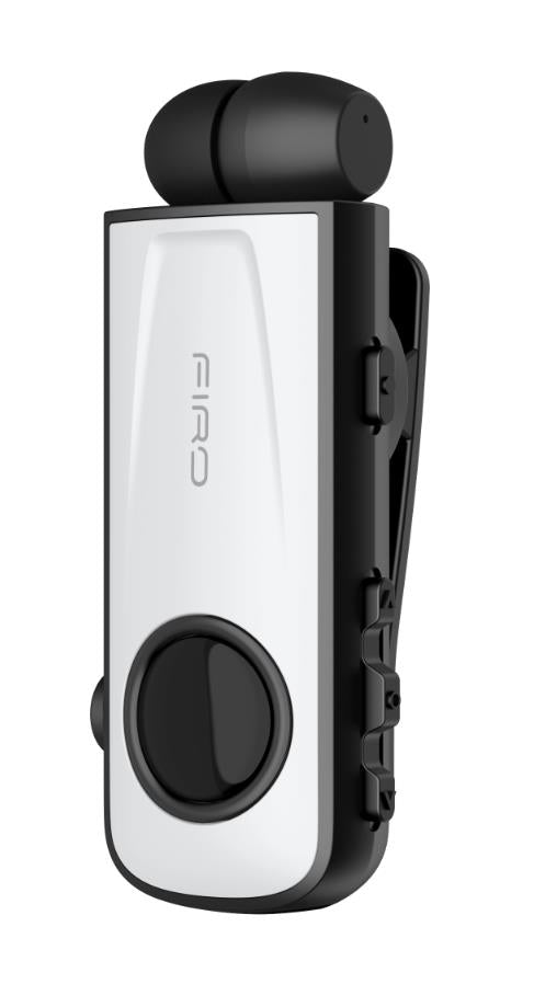 FIRO H17 BUSINESS BLUETOOTH RETRACTABLE EARPHONE ΜΕ ΟΘΟΝΗ, ΛΕΥΚΟ