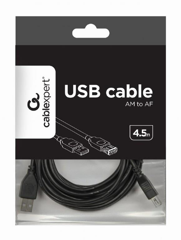 CABLEXPERT ΚΑΛΩΔΙΟ USB EXTENSION 2.0 MALE-FEMALE ΜΕ ΦΕΡΡΙΤΗ 5m