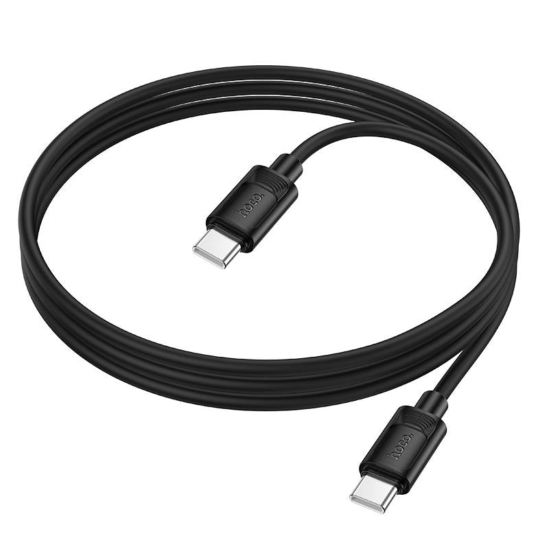 HOCO X122 BENEFIT, ΚΑΛΩΔΙΟ ΦΟΡΤΙΣΗΣ TYPE-C ΣΕ TYPE-C, 60W, ΜΑΥΡΟ