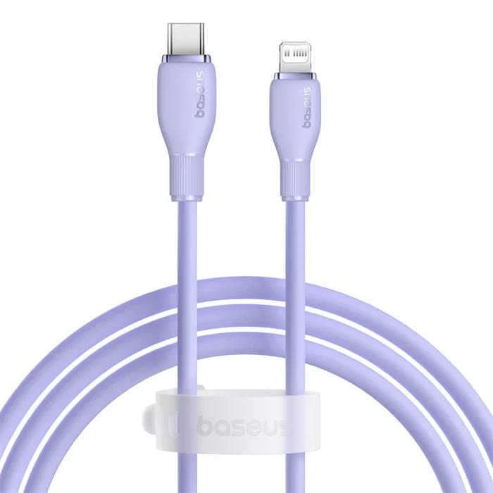BASEUS PUDDING, ΚΑΛΩΔΙΟ ΦΟΡΤΙΣΗΣ, TYPE-C ΣΕ LIGHTNING, 2m, 20W, ΜΩΒ