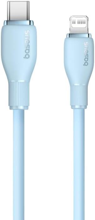 BASEUS PUDDING, ΚΑΛΩΔΙΟ ΦΟΡΤΙΣΗΣ, TYPE-C ΣΕ LIGHTNING, 2m, 20W, ΜΠΛΕ