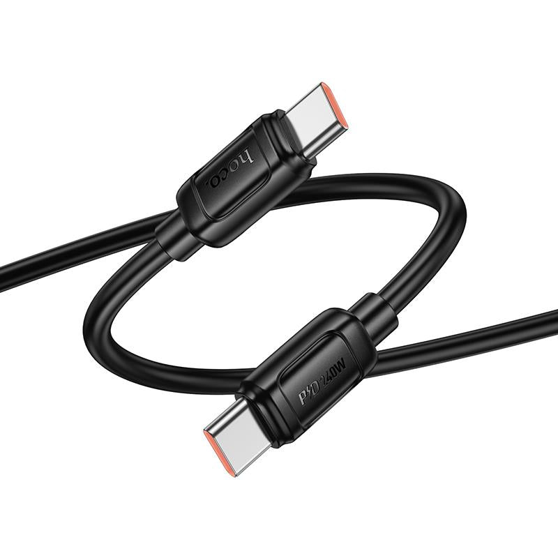 HOCO X115 SURPASS ΚΑΛΩΔΙΟ ΦΟΡΤΙΣΗΣ, 240W, TYPE-C, 1M, ΜΑΥΡΟ