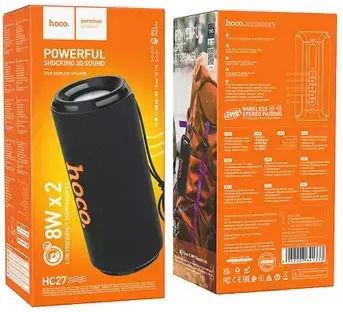 HOCO HC27 SOUNDFUL ΗΧΕΙΟ BLUETOOTH, 2x8W, 1500MAh, ΜΑΥΡΟ
