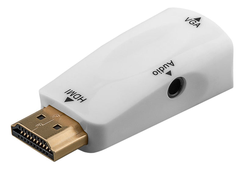 GOOBAY αντάπτορας HDMI σε VGA 44793 με 3.5mm, 1080p/60Hz, λευκός