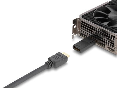 DELOCK αντάπτορας DisplayPort σε HDMI 61086, 4K/60Hz, active, μαύρος