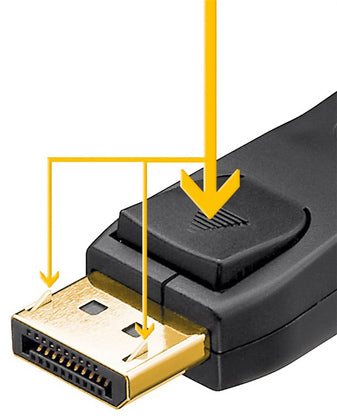 GOOBAY καλώδιο DisplayPort 61712, 4K/60Hz, 21.6 Gbps, 2m, μαύρο