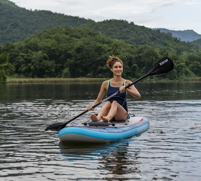 BESTWAY φουσκωτή σανίδα SUP/kayak Oceana 6532D με αποσπώμενο κάθισμα, 335x91.5x15cm, μπλε