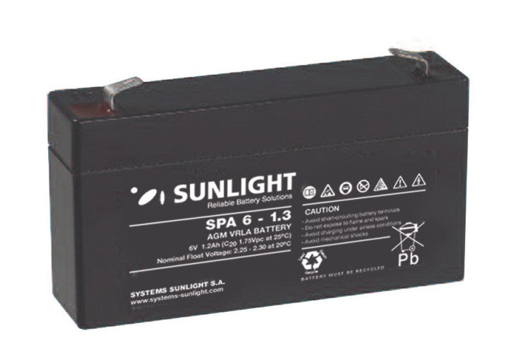 Sunlight Μολύβδου 6V 1.3A
