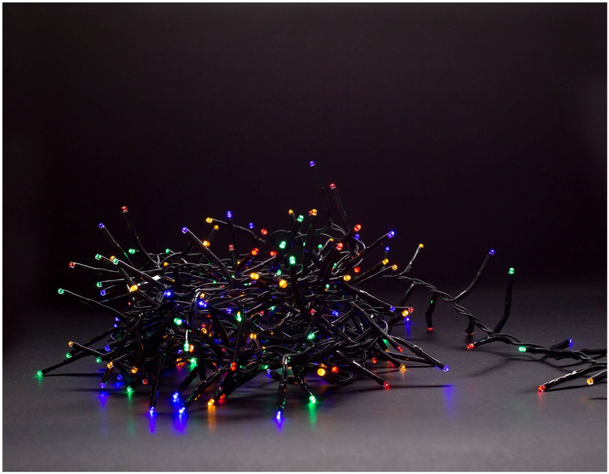 Entac Χριστουγεννιάτικα Λαμπάκια IP44 700 LED Ψείρες Πολύχρωμα 14m