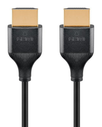 GOOBAY καλώδιο HDMI 75296 με Ethernet, slim, 4K/60Hz, 18 Gbps, 5m, μαύρο