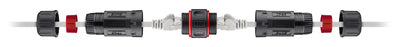 GOOBAY αδιάβροχος σύνδεσμος RJ45 Cat 6 79566, IP68, μαύρο