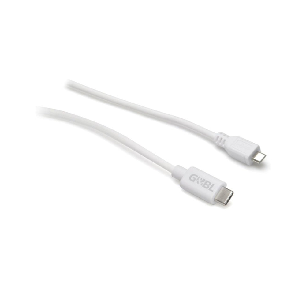 Connecting cable USB C m -Micro USB m. White colour L.1,0m