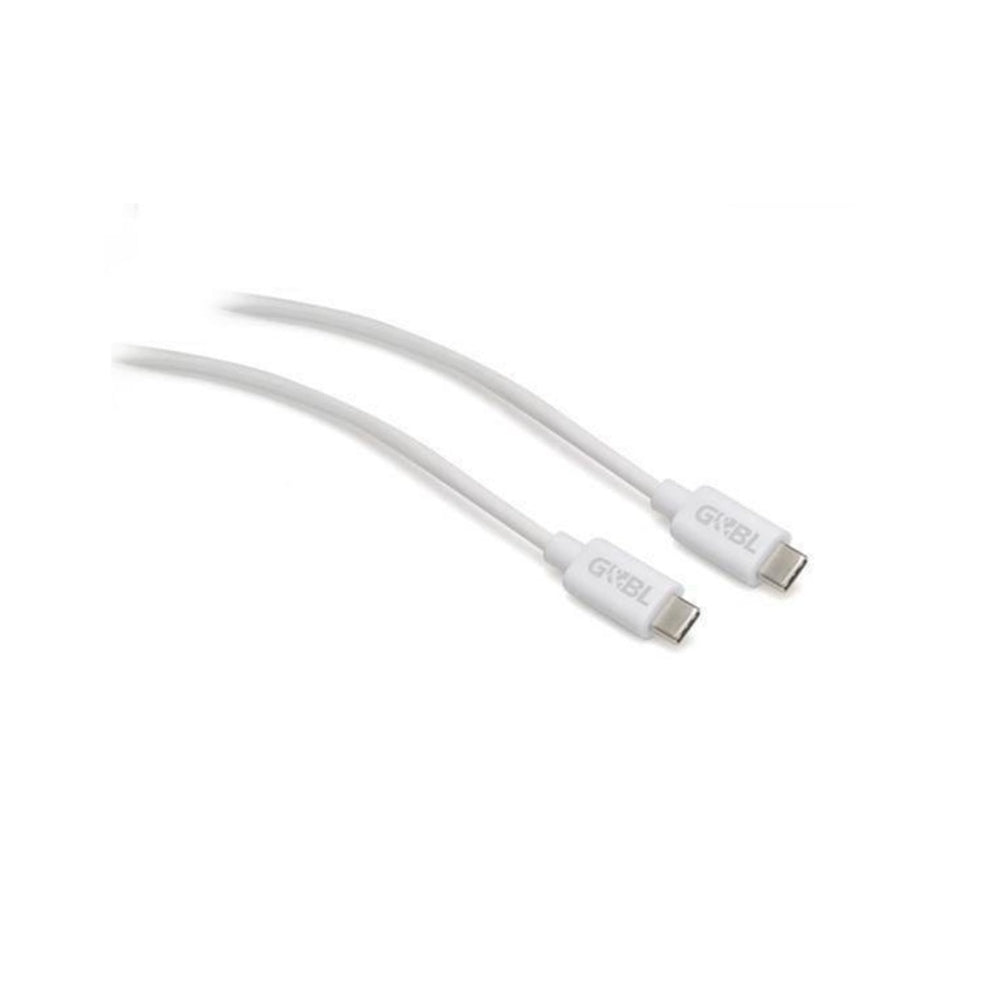 Connecting cable USB C m USB C m. White L.1,0m