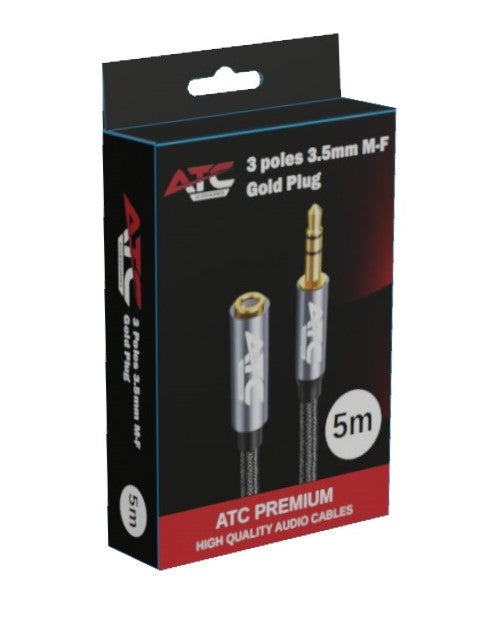 ATC HQ 3.5mm M/F Cable 5m