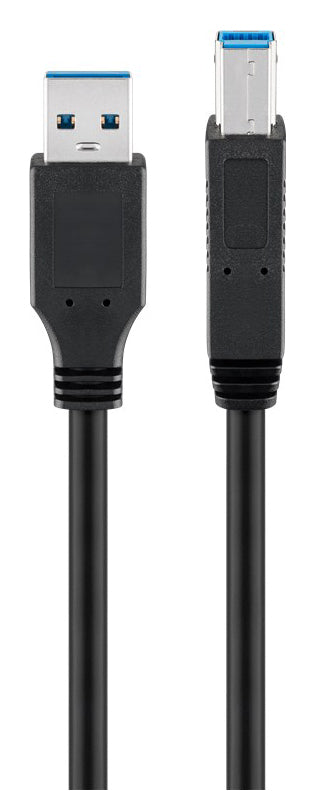 GOOBAY καλώδιο USB 3.0 SuperSpeed σε USB Type B 96119, 5m, μαύρο