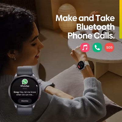 ZEBLAZE smartwatch Btalk 3 GPS, heart rate, 1.43" AMOLED, GPS, 3 ATM, γκρι