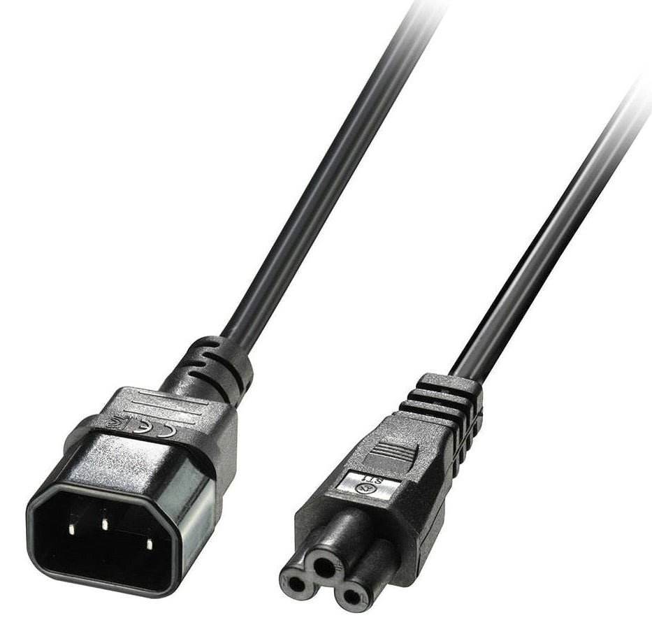 POWERTECH καλώδιο τροφοδοσίας CAB-P034, 0.75mm², copper, 1m, μαύρο