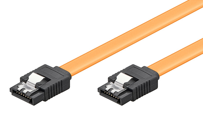 POWERTECH Καλώδιο SATA III 7-pin σε 7-pin CAB-W024, Metal Clip, 0.4m