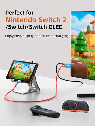 CABLETIME καλώδιο USB-C σε HDMI CT-CMHD4P, 4K/60Hz, PD100W, 2m, κόκκινο