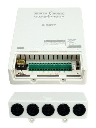 FOLKSAFE τροφοδοτικό συστημάτων CCTV FS-DC120805W, 8 εξόδων, 12V/5A, αδιάβροχο IP65