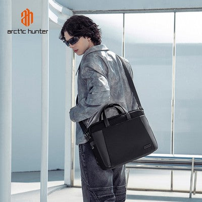 ARCTIC HUNTER τσάντα ώμου GWB00848 με θήκη laptop 15.6", 9L, μαύρη