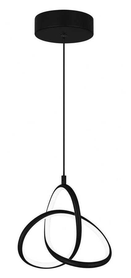 POWERTECH LED φωτιστικό οροφής HLL-0145, 25W, 4000K, Φ40cm, 1m, μαύρο