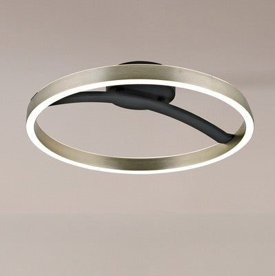 POWERTECH LED φωτιστικό οροφής HLL-0200, 29W, 4000K, Φ38x10cm, ασημί/μαύρο