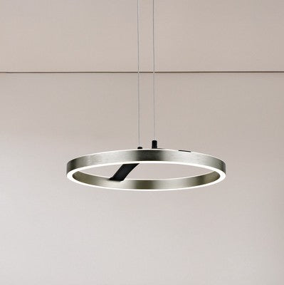 POWERTECH LED φωτιστικό οροφής HLL-0202, 29W, 4000K, Φ38x120cm, ασημί/μαύρο