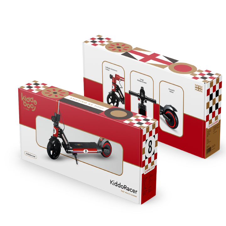 Kiddoboo E-Scooter KiddoRacer Red