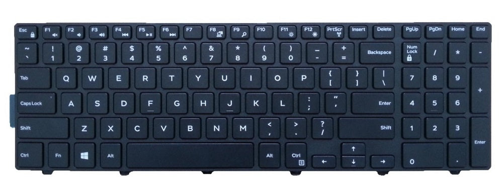 Πληκτρολόγιο για DELL Inspiron 15/5547/3541/3558, μαύρο
