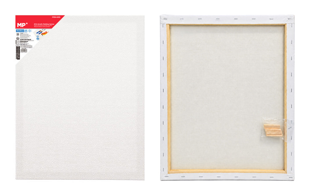 MP καμβάς τελάρο ζωγραφικής PP98-4050, 40x50cm, 280gr/m², λευκός