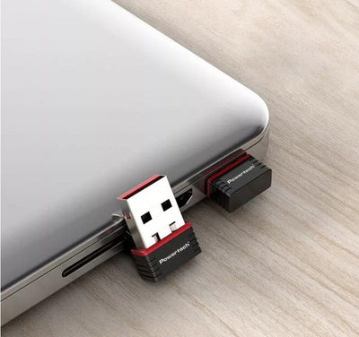 POWERTECH ασύρματος USB αντάπτορας δικτύου PT-1384, 150Mbps WiFi