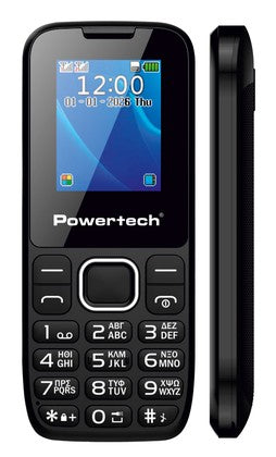 POWERTECH κινητό τηλέφωνο Milly Small III, 1.77", dual SIM, με κάμερα, μαύρο