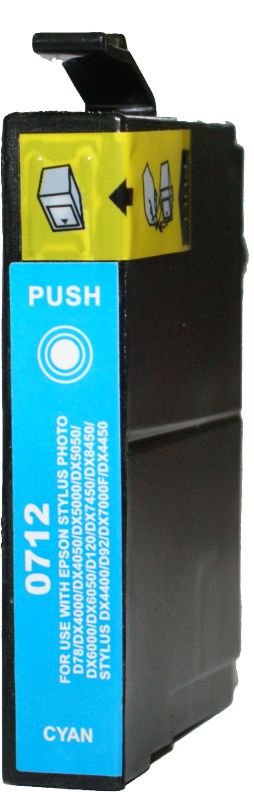 Συμβατό InkJet για Epson No 712, 13ml, κυανό