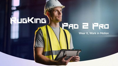 ULEFONE tablet RugKing Pad 2 Pro, 10.1", 8/256GB, 10200mAh, IP68/IP69K/MIL-STD-810H, 4G, μαύρο