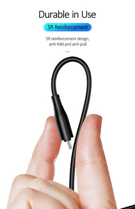 USAMS καλώδιο Lightning σε USB US-SJ266, 2A, 1m, μαύρο