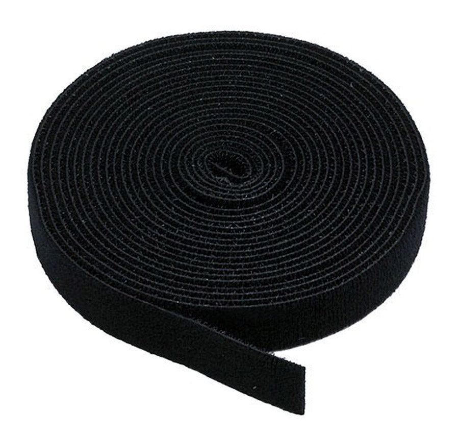 POWERTECH ταινία τύπου velcro TIES-003, πολλαπλών χρήσεων, 20mm, 3m, μαύρη