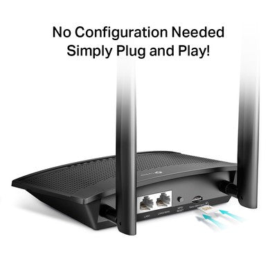 TP-LINK Wireless N Router TL-MR100, 4G LTE, Wi-Fi 300Mbps, V3.20