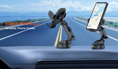 ULEFONE βάση smartphone αυτοκινήτου UAN15 για ταμπλό, 58-100mm x 120mm, μαύρη