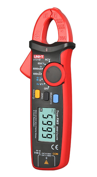 UNI-T μίνι ψηφιακή αμπεροτσιμπίδα UT211B, 60A AC/DC, NCV, True RMS