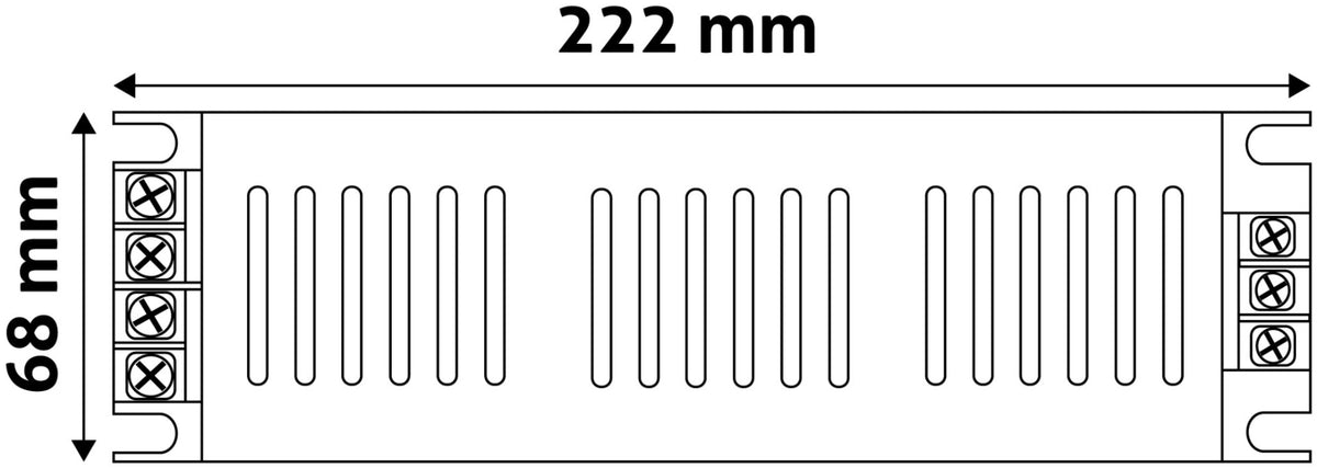 Avide Τροφοδοτικό 12V 200W IP20