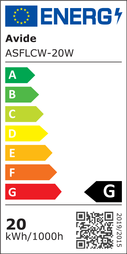 Avide LED Προβολέας Slim SMD 20W Ψυχρό 6400K Value