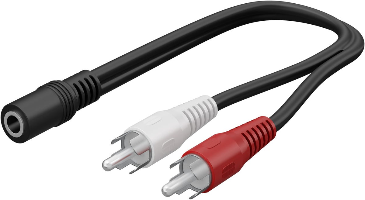 Goobay Αντάπτορας Ήχου 3.5 mm Θηλυκό σε RCA Αρσενικό 0,2 m