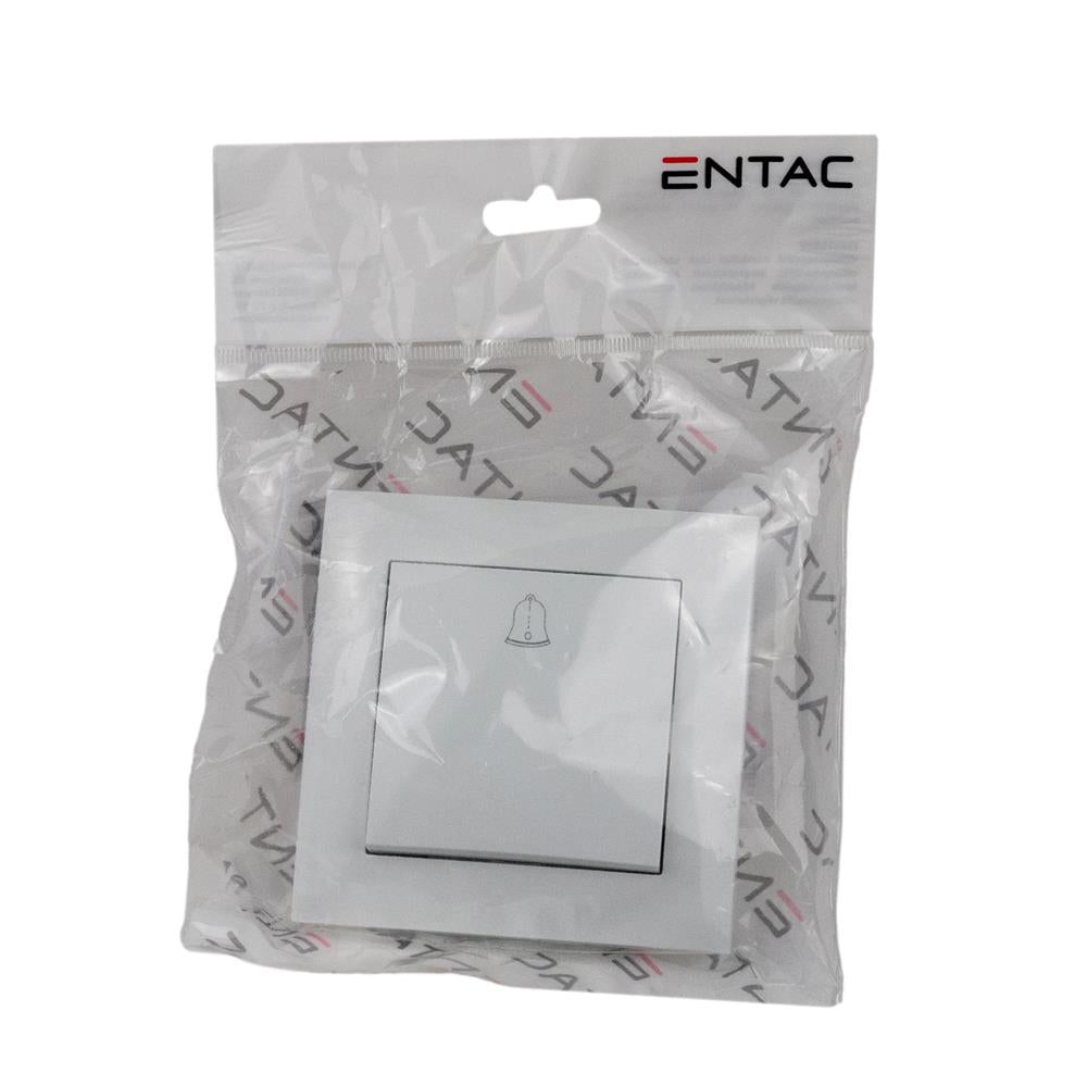 Entac Arnold Recessed doorbell switch White