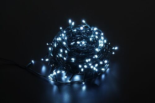 Modee Lighting Χριστουγεννιάτικα Λαμπάκια LED με Τροφοδοτικό (200LED/20m/10cm) Ψυχρό Λευκό