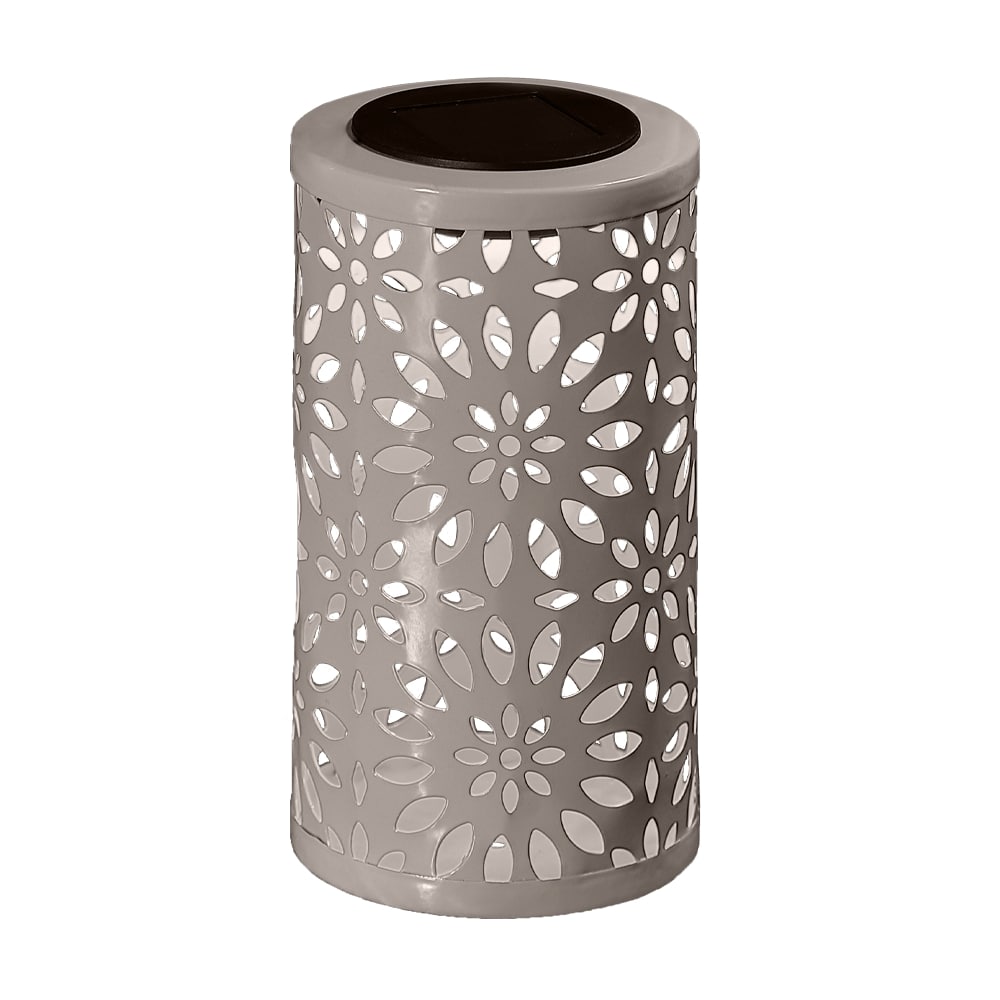 Modee Lighting LED Ηλιακό Φαναράκι Γκρι LT009 (H18xD10cm)