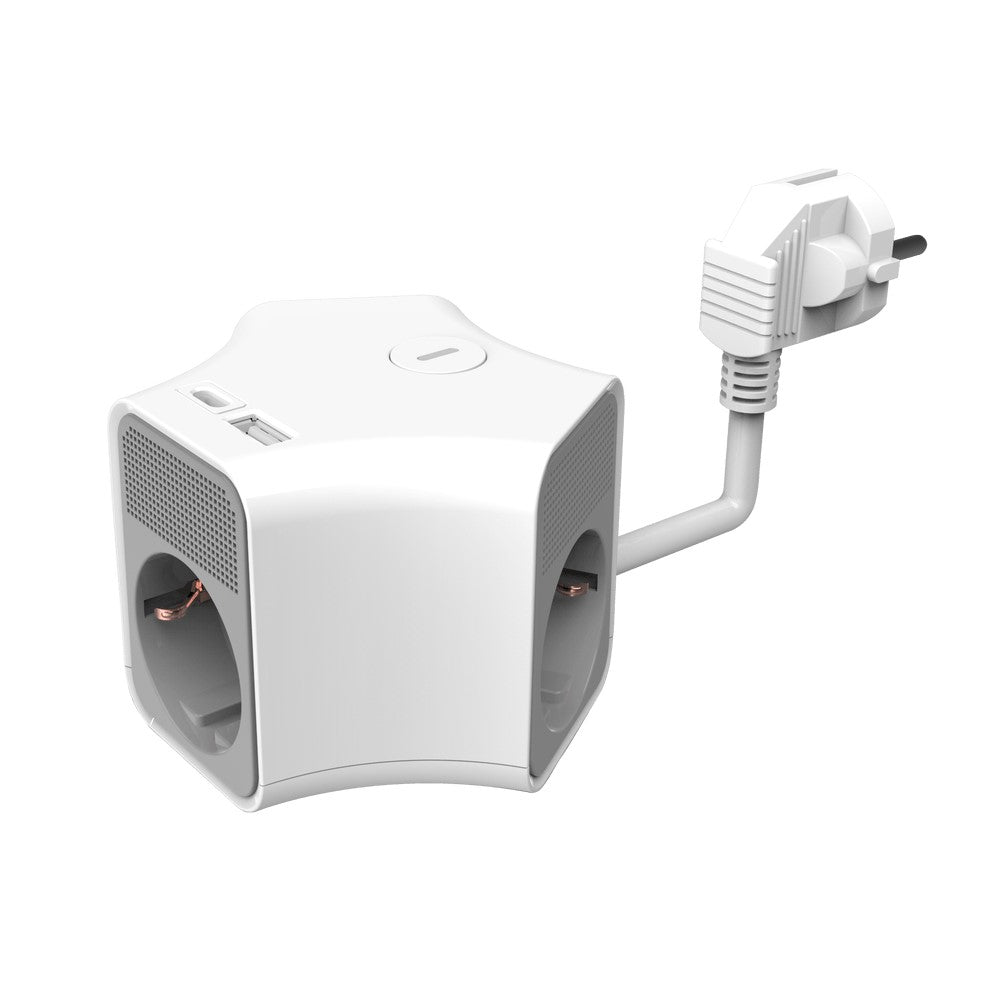 Technik Professional Στρογγυλό Πολύπριζο 3 Θέσεων 1,4m + USB-A + USB-C 16A